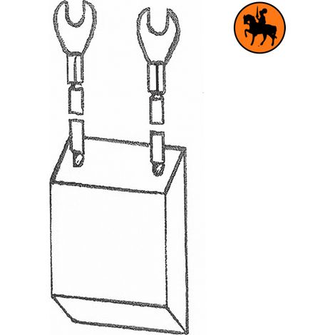 Ensemble de 4 balais de charbon FENWICK 3123315 14,3x31,7x50,8mm
