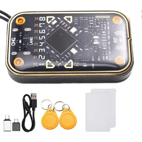 Chameleon Ultra V2.0 RFID Smart Chip Reader Emulator + 2xUID-Schlüsselanhänger/CUID-Karte 125 kHz 13,56 MHz Kartendekodierer NFC-Duplikator
