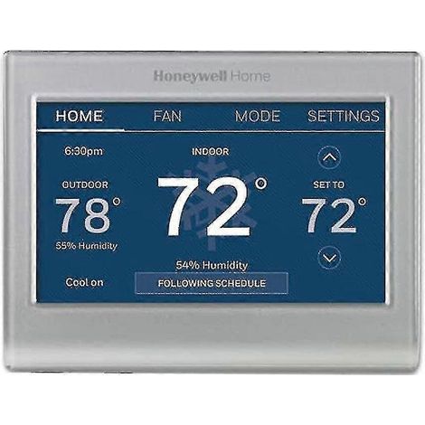 HONORNIC - Boîtier de verrouillage universel pour thermostat avec clé, protection transparente pour thermostat mural. (1/3)