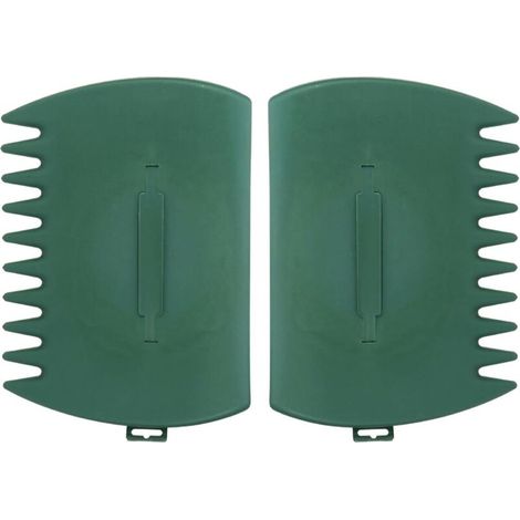 Set mit 2 Laubschaufeln, tragbare Garten- und Hofschaufeln, Kunststoff-Handrechen zum Sammeln von Laub und Gras.