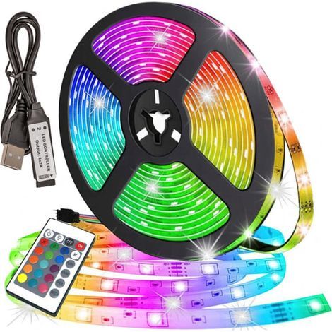 3m Multicolor LED Strip with RGB / Light Loop / LED Strip - USB (1/5)