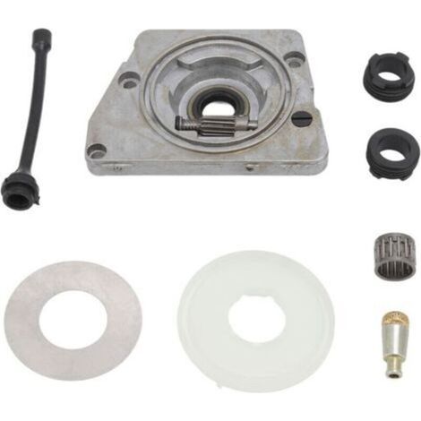 Kit ingranaggio a vite senza fine, kit rondelle ingranaggio a vite senza fine pompa olio compatibile con Husqvarna 61 66 266 268 266XP 268XP 272XP (1/4)