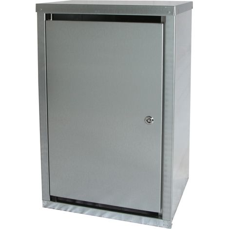 Le Sanitaire – Armoire à gaz pour 1 bouteille 11 kg – Tôle d'acier galvanisée – Dimensions H 750mm x L 460mm x P 400mm – Installation sécurisée