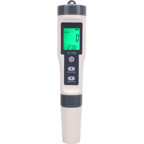 Medidor Digital TDS EC Salinidad con ATC, IP67 Resistente al Agua – Ideal para Piscinas y Acuarios (1/5)