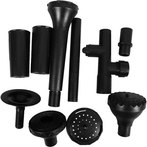 Accessoires pour aquarium à betta, pompe submersible, aquarium, usage domestique, éléments décoratifs en ABS noir, 1 ensemble (1/5)