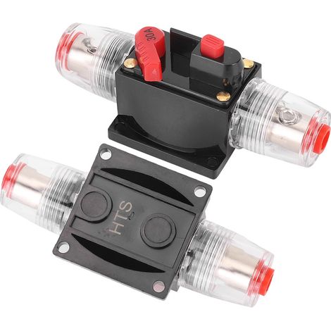 Amplificateur audio pour voiture ou camion, réinitialiseur de circuit, disjoncteur, porte-fusible, accessoire automobile 12-24 V CC, 30 A (1/5)