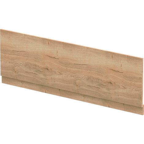 Nuie Autumn Oak Woodgrain 1800mm Bath Front Panel with Plinth - MPC1807