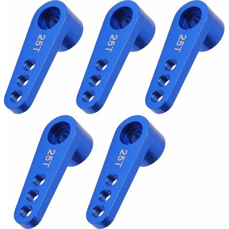 Bras de servo de direction en alliage d'aluminium bleu 25T pour 02073 996R MG946R E9001 (1/5)