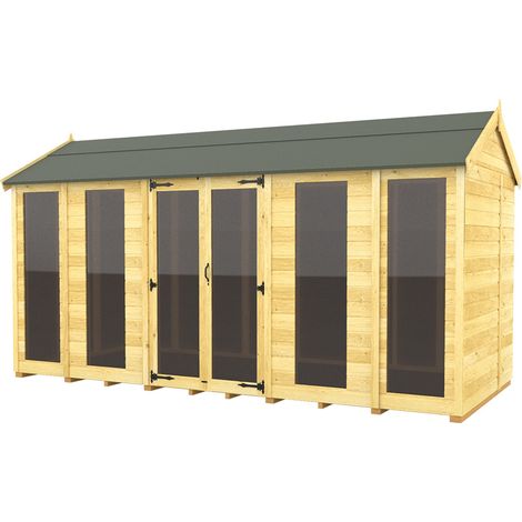 14 x 6 Apex Summer House (Full Height Window)