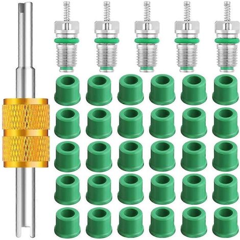 Kit de joint pour tuyau de charge de 1/4 pouce, accessoires pour noyau de vanne de climatiseur (voir illustration)