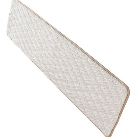 Coussin de banc antidérapant rectangulaire pour mobilier d'intérieur et d'extérieur, chaises longues, balancelles, banc, beige, 33 x 150 cm et 28 x 58 cm (1/3)