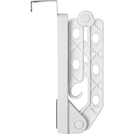 Étendoir à vêtements pliable blanc, compact et moderne, support de balcon, 5 kg, lot de 2 unités (1/4)