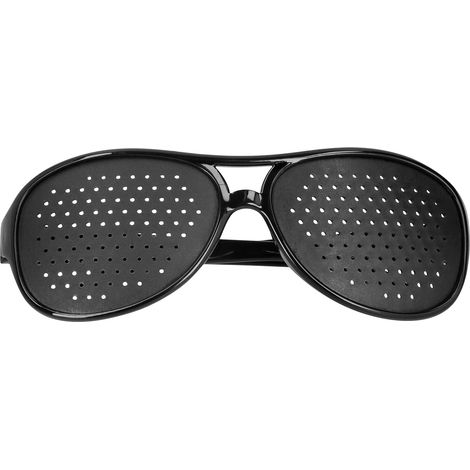 Lunettes correctrices unisexes à trous sténopéiques en polycarbonate, pour adultes.