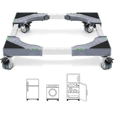 Description générale Le support de machine à laver sur roulettes est conçu pour faciliter le déplacement et la stabilisation (1/5)