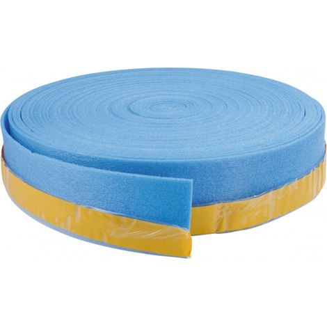 Pbtub – Bande d'isolation périphérique avec bavette d'étanchéité autocollante – Pour murs et sols – Haut 150mm – Épaisseur 8mm