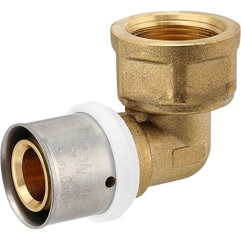 Pressfitting-Winkel 90° - 26 x 3,0 mm - 3/4 Zoll Innengewinde für MV-Rohr