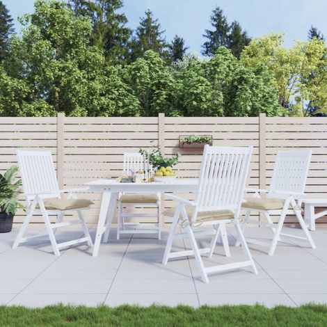 Cuscini per Sedia 4 pz Beige 40x40x7 cm in Tessuto Oxford vidaXL (1/5)
