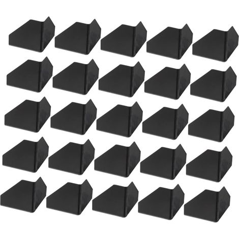100 protège-coins pour meubles plastique noir pour maison (1/5)