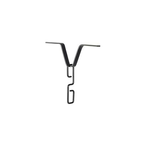Adaptateur de chaîne de Pluie pour gouttières Adaptateur de chaîne de Pluie en Forme de V Noir avec Crochet en Forme de S,Clips de chaîne durables Noirs pour Toute gouttière de Taille (1/5)