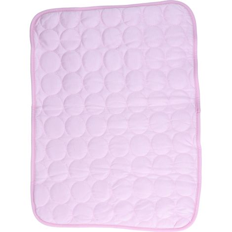 Tapis rafraîchissant pour animaux de compagnie, respirant et pliable, couverture auto-rafraîchissante pour chiens et chats de petite, moyenne et grande taille, rose, taille L (70 x 55 cm) (1/5)