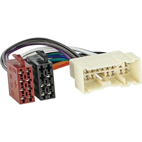 Adnauto – Faisceau ISO pour Nissan 95-06 – Adaptateur pour connecteur courant faible – Compatible avec Almera, Micra, X-Trail et plus