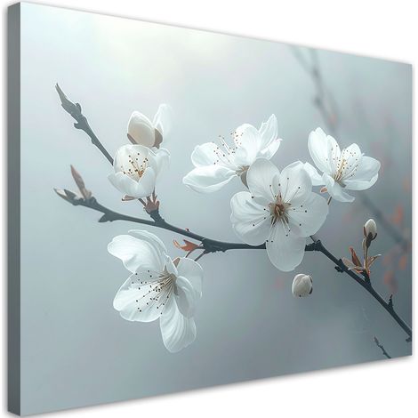 Cuadro en Lienzo Ramita flores de manzano plantas 30x20 (1/5)