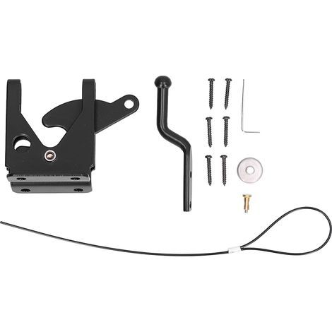 Pestillo de gravedad para puerta, pestillo de gravedad autoblocante, con cable ajustable de 19,6 cm/7,7 pulgadas, para jardín, patio, herrajes y cerraduras de puertas y ventanas. (1/5)