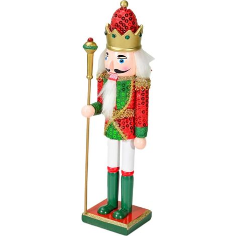 Casse-Noisette Bois Décoration de Soldat pour Noël Ornement de Table Bureau Figurine Réaliste (1/5)