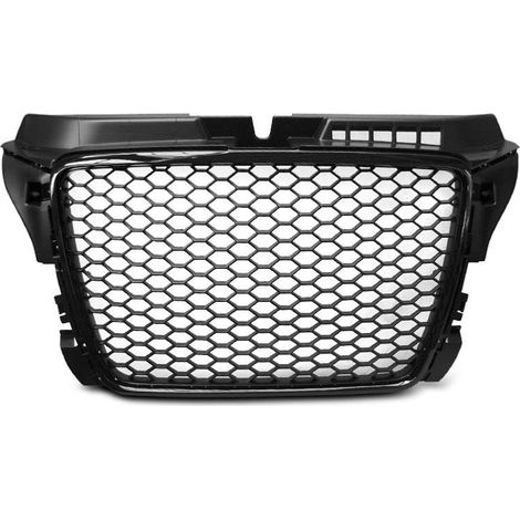 Calandre Avant pour Audi A3 de 2008 a 2012 Look Sport Noir et contour brillant-28648369