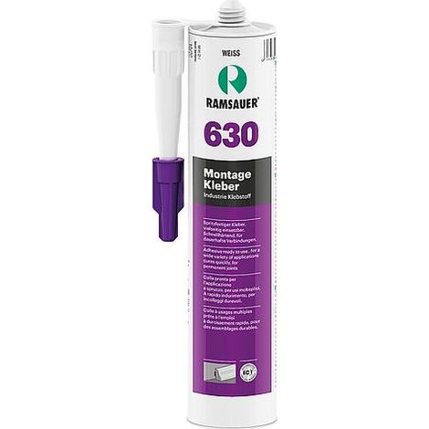 Colle de montage 630 blanc, masse d´étanchéité à base de dispersion acrylique 310ml