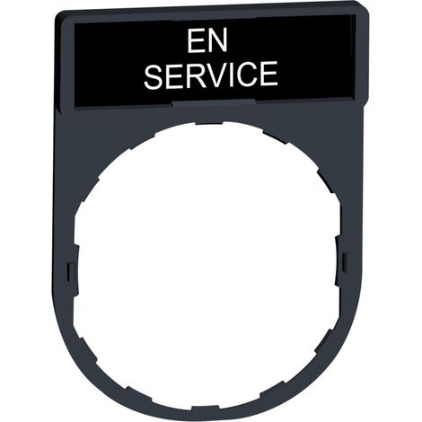 HARMONY PORTE ÉTIQUETTE 30 X 40 MM STANDARD - Ø22 - AVEC ÉTIQUETTE EN SERVICE SCHNEIDER ELECTRIC SCHZBY2111 (1/4)