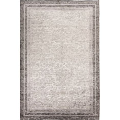 Tapis gris en viscose style classique moderne - 150 x 80 cm (1/3)