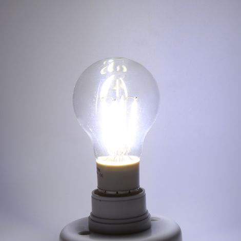 E27 12V 4W COB-Filament-LED-Lampe, Kaltweiß, 360° Abstrahlwinkel, nicht dimmbar, 1 Stück, Dekorative Beleuchtung (1/3)