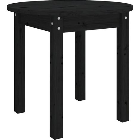 Maison Exclusive - Mesa de centro madera maciza de pino negro Ø 4 (1/5)
