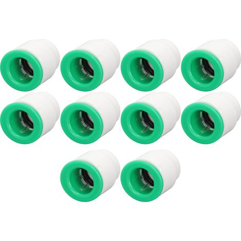 Lot de 10 bouchons d'extrémité de tuyau d'eau amovibles en PPR résistant à la corrosion pour l'irrigation, 25 mm/1 pouce (1/5)