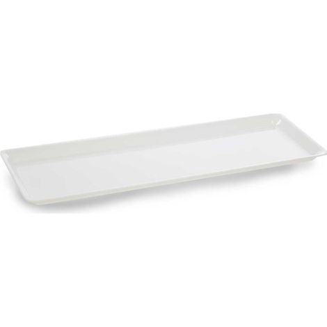 Plat en Plexiglas rectangulaire avec coins arrondis Blanc 500x175x17mm - Matériel CHR Pro