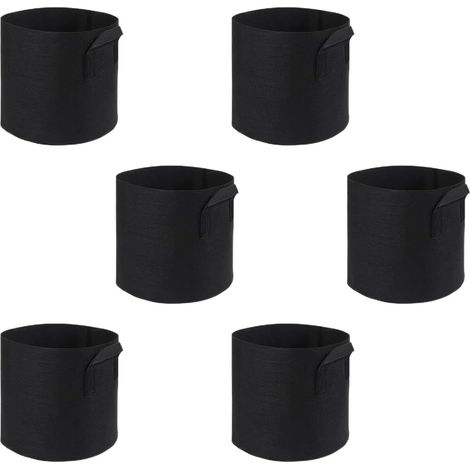 Aus Stoff 6 Stück Outdoor Blumenbehälter mit Griff Stoff