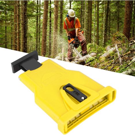 Elektrischer Kettensägen-Zahnschärfer, Kettenschärfwerkzeug, Schnellschleifwerkzeug für die Holzbearbeitung, Gelb (1/5)