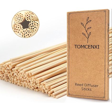 Bâtons de Diffuseur de Roseaux,19 cm Diffuseur Parfum Bâtons, Bâtons de Rechange pour Diffuseur d'Arôme d'Huile Essentielle pour la Maison (1/5)