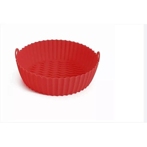 Friteuse sans huile,Revêtement de friture à air – Cuisson en silicone pour friteuse à air, revêtement en parchemin pour friteuse à air, résistant à l'huile, imperméable bleu - RWFriteuse sans huile (1/4)