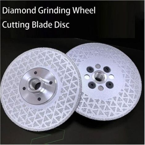 Disque diamanté 80 mm - Lame de scie diamantée galvanisée pour la découpe et le ponçage des carreaux de céramique, porcelaine, gran (1/4)