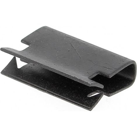 Clip Double U Tole 1.5-3.5 mm Acier Mkb 2.2 Noir 013 414 006