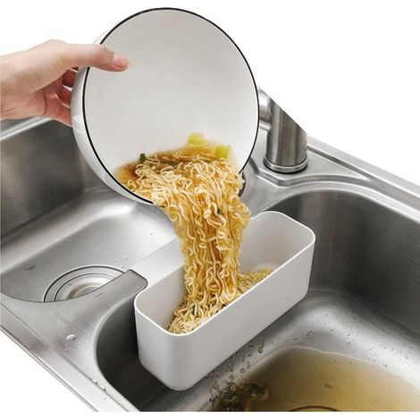 Cesta coladora para fregadero de cocina - Recolector de restos de comida y filtro de suciedad