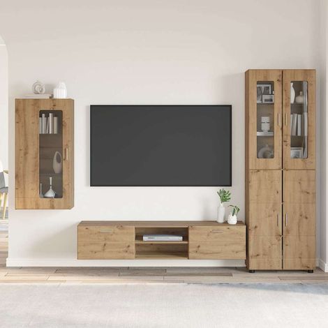 vidaXL TV-Schrankset FLORIN 3 pcs Artisan-Eiche Holzwerkstoff (1/5)
