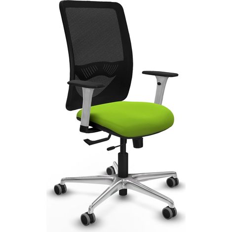 Chaise bureau piqueras y crespo Zulema blanc soutien lombaire ajustable (1/2)
