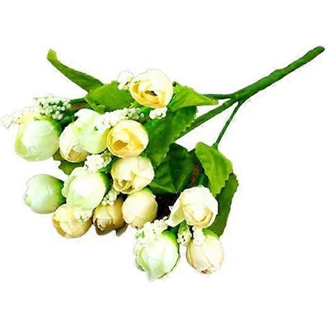 Présentoir en forme d'étoile, décoration florale pratique, roses artificielles multicolores pour la Saint-Valentinblanc (1/5)