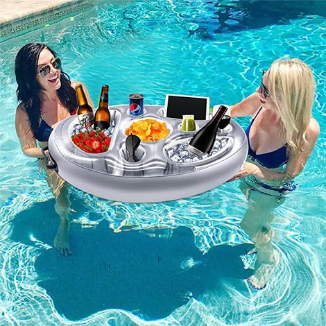 Porte-gobelet gonflable, porte-gobelet gonflable pour piscine Porte-gobelet gonflable Porte-gobelet flottant Flottant Pool Party, pour Beach Pool Party (1/4)