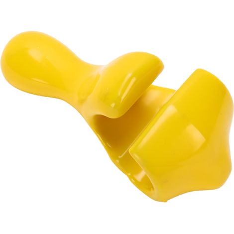 Fermaglio per tallone rivestito in gomma, materiale in ghisa antigraffio, fermo giallo per smontagomme (1/5)