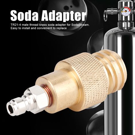 Adaptateur de raccord en laiton pour SodaStream Club, filetage mâle TR21-4 (1/5)