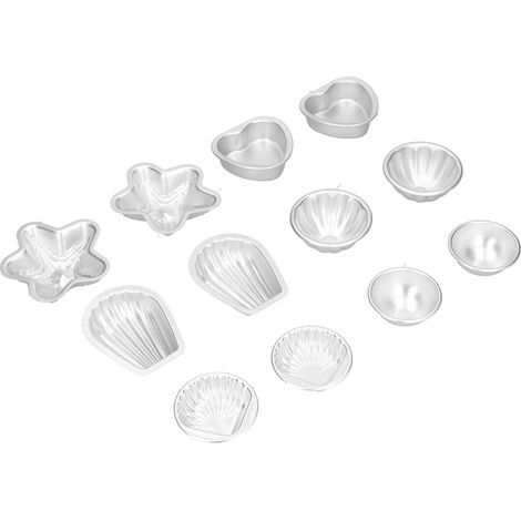 Moule à gâteau professionnel en alliage d'aluminium pour la cuisson à domicile, portable, pour boules de sel de bain, ensemble n° 18 (1/5)